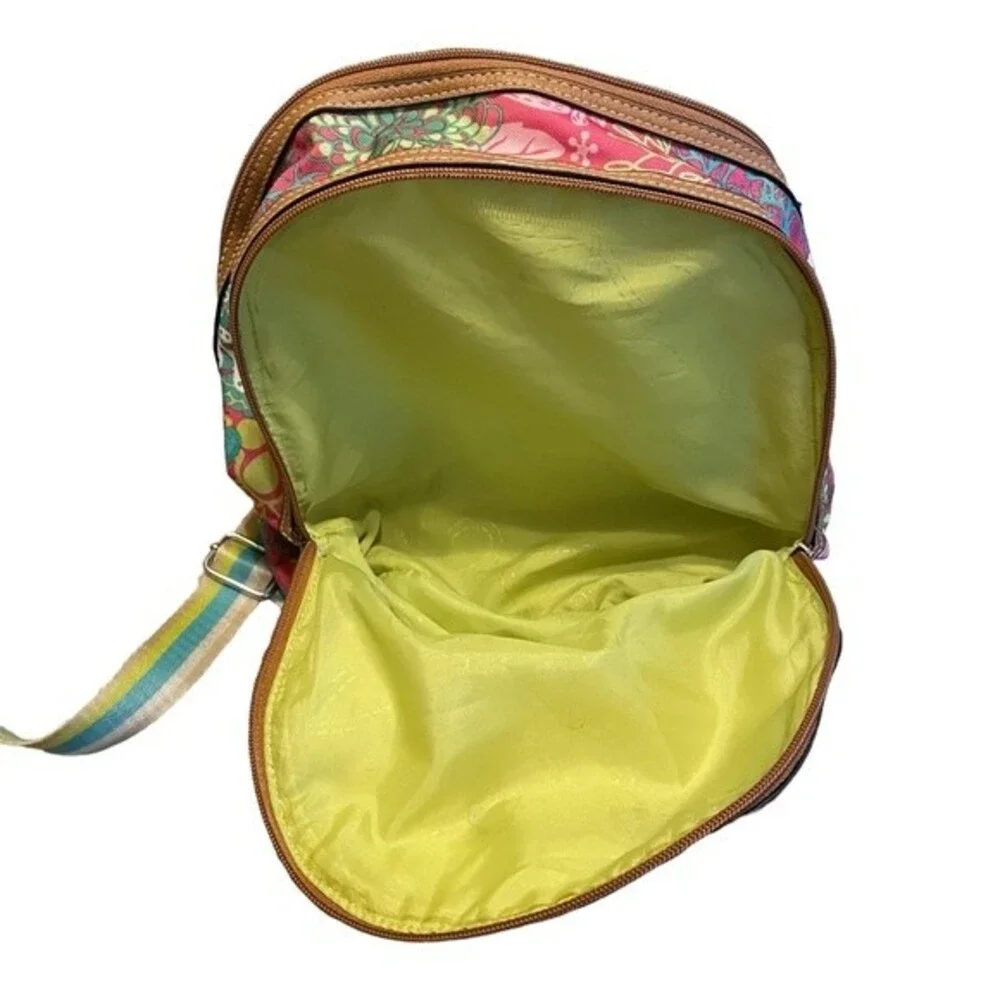 Lily Bloom Girl's Women's Chantal Small Backpack floral reef pink pastel floral